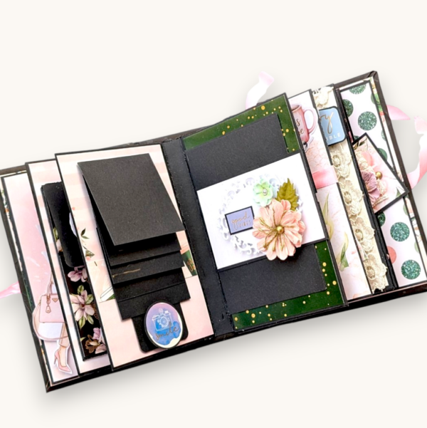 Working girl handmade mini scrapbook