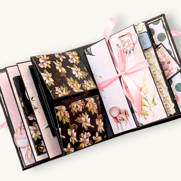 Working girl handmade mini scrapbook