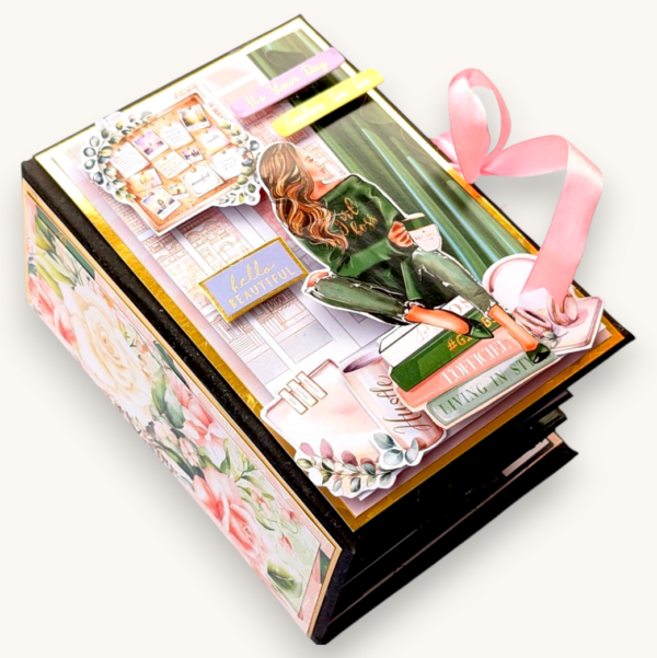 Working girl handmade mini scrapbook