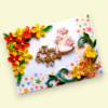 Yellow Orange Quilled Birthday Greeting Card image