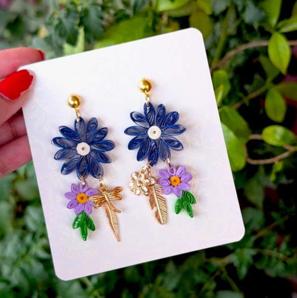quilled-card-Photoroom-24 Quilled Paper Sunshine Earring - Blues