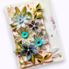 Floral Fusion quilled handmade greeting card