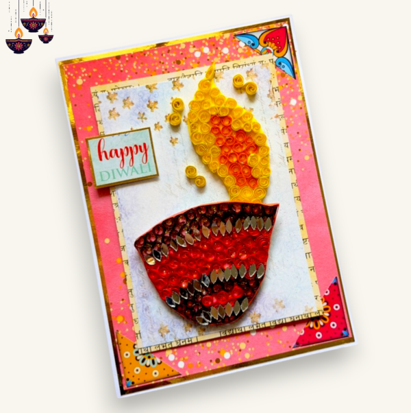 quilled-diwali-card-Photoroom-10 Handmade Quilled Diya Diwali Greeting Card