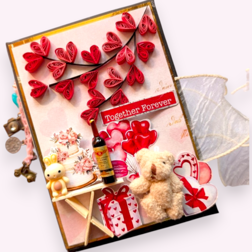 Love Mini Scrapbook Album Handmade