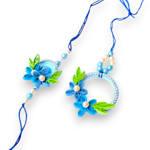 Quilled Rakhi set - Blue