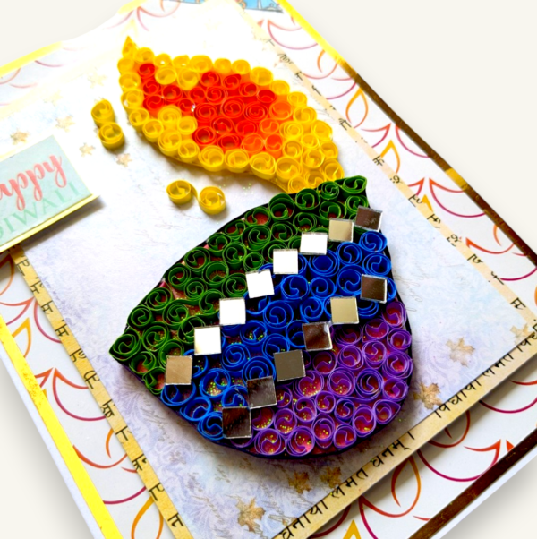white-Photoroom-35 Handmade Quilled Diya Diwali Greeting Card