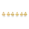 1000169635 Golden Diya LED Tealight Candles – Elegant Flameless Decor (6 Pc Set)