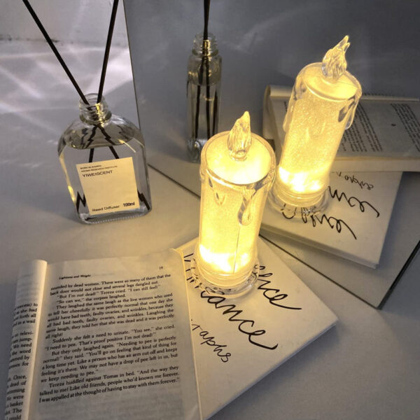 1000169639 LED Tea Light Candle – Flameless Decor Light Set of 2
