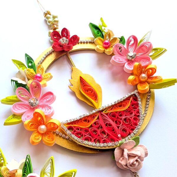 PXL_20260925_082759992 Diwali Quilled Wall hangings Set of 2 in Gift box