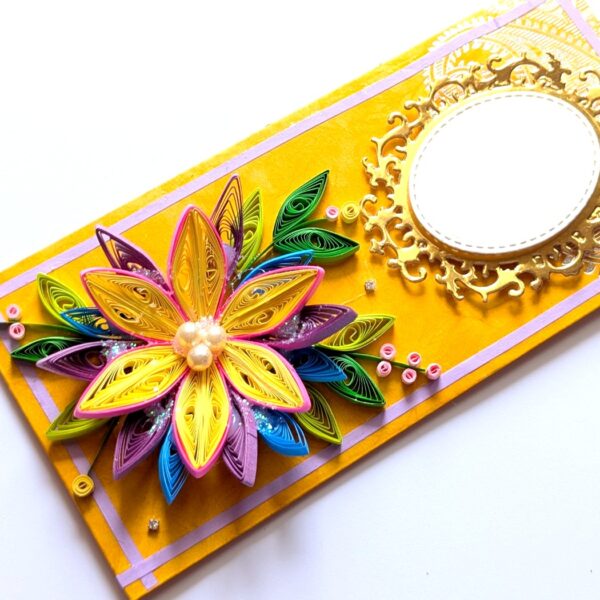 PXL_20261003_062717106 Quilled Shagun Envelope – Yellow