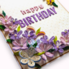 Quilled purple birthday card-Photoroom (1) A4 size Purple quilled Flowers Birthday card