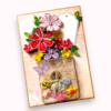 Quilled shaker card-Photoroom Multicolor Quilled flowers with cute shaker charms
